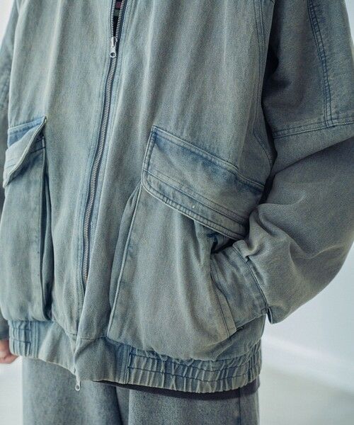 MEN'S BIGI / メンズビギ Gジャン・デニムジャケット | 12ozスラブデニムスタンドブルゾン | 詳細9