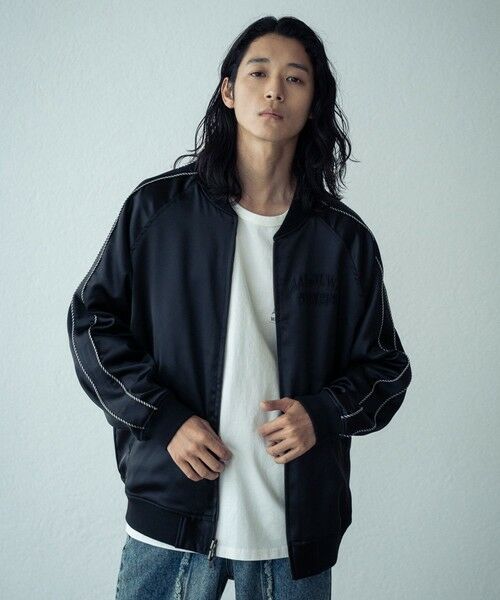 MEN'S BIGI / メンズビギ ブルゾン | リバーシブルスカジャン（ブラック）