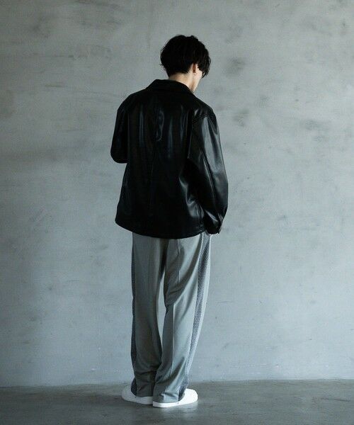 MEN'S BIGI / メンズビギ ブルゾン | シンセティックレザー カバーオールブルゾン | 詳細5