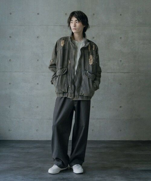 MEN'S BIGI / メンズビギ Gジャン・デニムジャケット | 12ozスラブデニムスタンドブルゾン | 詳細1