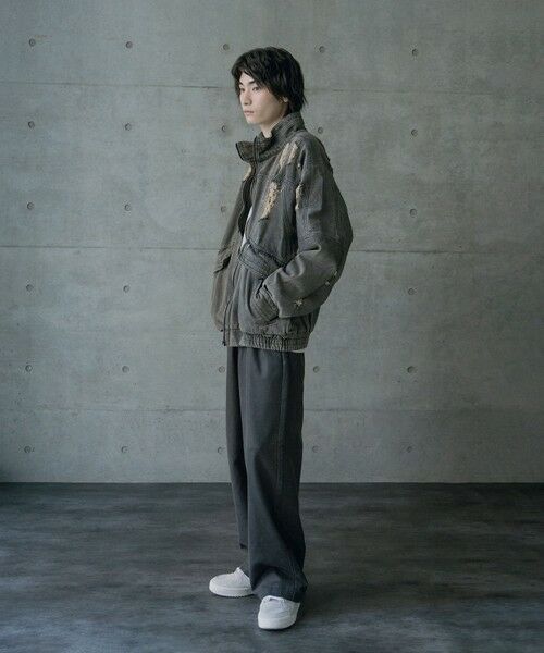 MEN'S BIGI / メンズビギ Gジャン・デニムジャケット | 12ozスラブデニムスタンドブルゾン | 詳細2