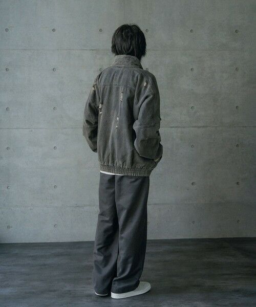 MEN'S BIGI / メンズビギ Gジャン・デニムジャケット | 12ozスラブデニムスタンドブルゾン | 詳細3