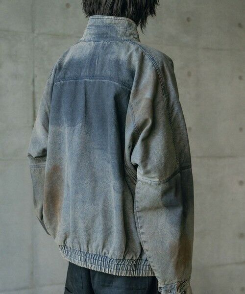 MEN'S BIGI / メンズビギ Gジャン・デニムジャケット | 12ozスラブデニムスタンドブルゾン | 詳細11