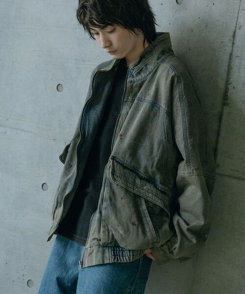 MEN'S BIGI / メンズビギ Gジャン・デニムジャケット | 12ozスラブデニムスタンドブルゾン | 詳細15