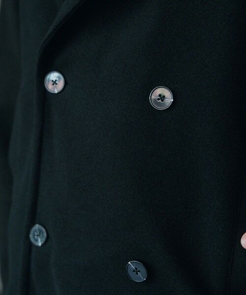 MEN'S BIGI / メンズビギ ブルゾン | フェイクメルトンオーバーサイズビッグカラーピーコート | 詳細14