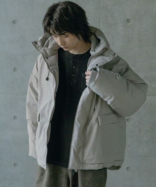 MEN'S BIGI / メンズビギ ダウンジャケット・ベスト | タスランポリエステル中綿フードブルゾン | 詳細4