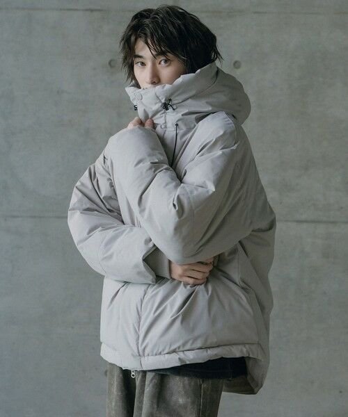 MEN'S BIGI / メンズビギ ダウンジャケット・ベスト | タスランポリエステル中綿フードブルゾン | 詳細5