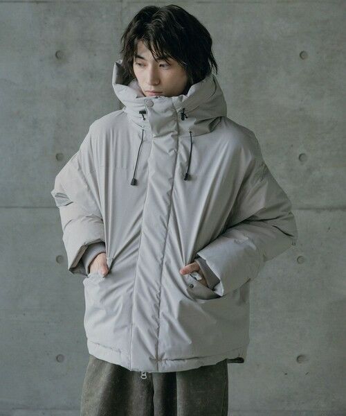 MEN'S BIGI / メンズビギ ダウンジャケット・ベスト | タスランポリエステル中綿フードブルゾン | 詳細6