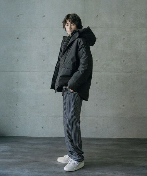 MEN'S BIGI / メンズビギ ダウンジャケット・ベスト | タスランポリエステル中綿フードブルゾン | 詳細12