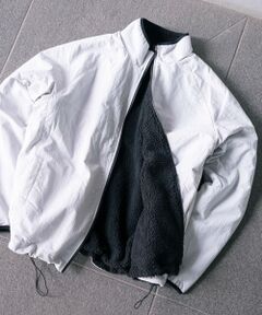 MEN'S BIGI / メンズビギ ブルゾン | ナイロンアンドフリースリバーシブルスタンドブルゾン