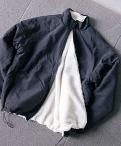 MEN'S BIGI / メンズビギ ブルゾン | ナイロンアンドフリースリバーシブルスタンドブルゾン