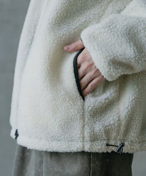 MEN'S BIGI / メンズビギ ブルゾン | ナイロンアンドフリースリバーシブルスタンドブルゾン | 詳細4