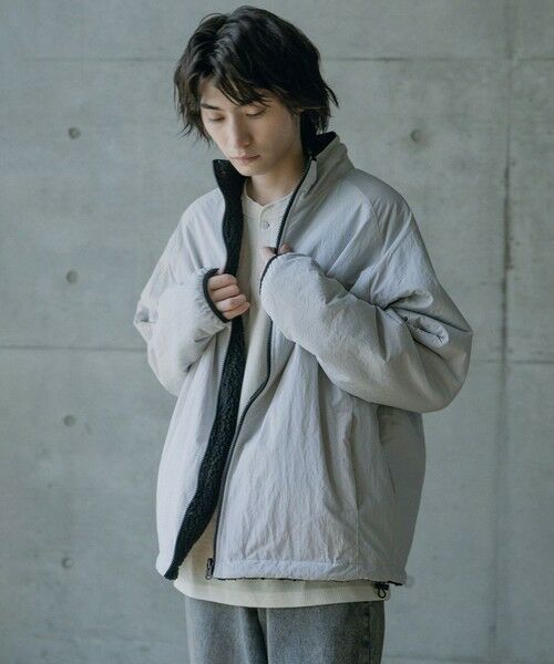 MEN'S BIGI / メンズビギ ブルゾン | ナイロンアンドフリースリバーシブルスタンドブルゾン | 詳細5