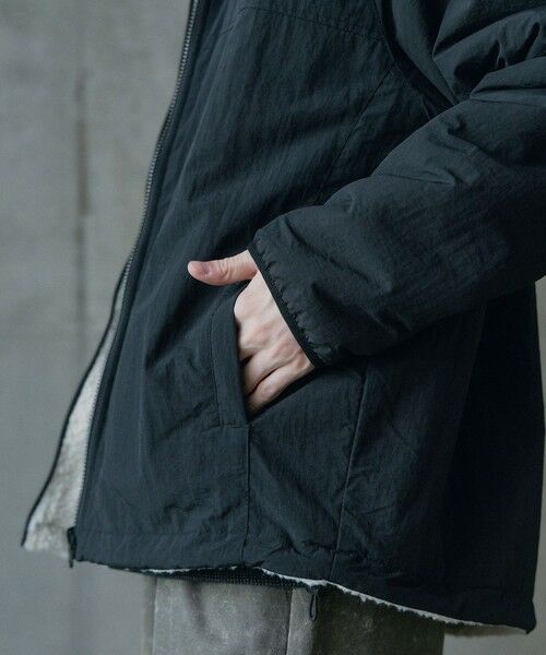MEN'S BIGI / メンズビギ ブルゾン | ナイロンアンドフリースリバーシブルスタンドブルゾン | 詳細9