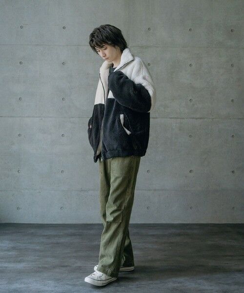 MEN'S BIGI / メンズビギ ブルゾン | Wシャギーフリーススタンドブルゾン | 詳細2