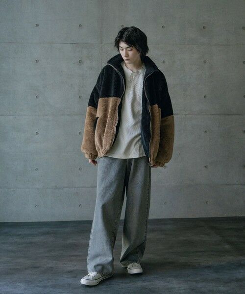 MEN'S BIGI / メンズビギ ブルゾン | Wシャギーフリーススタンドブルゾン | 詳細6