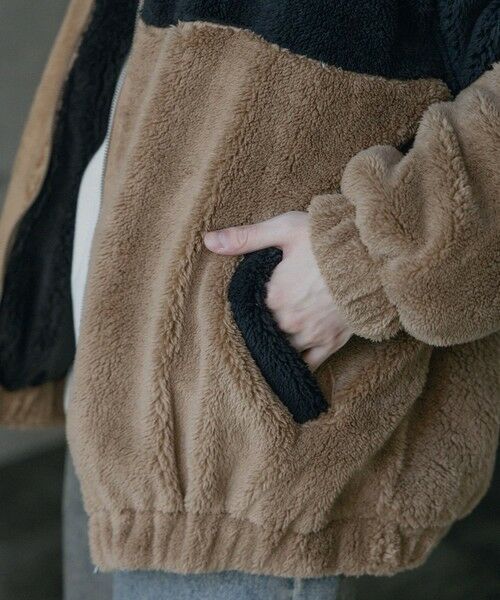 MEN'S BIGI / メンズビギ ブルゾン | Wシャギーフリーススタンドブルゾン | 詳細9