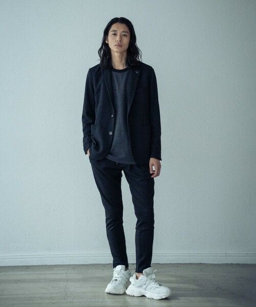 MEN'S BIGI / メンズビギ テーラードジャケット | 1PIU1UGUALE3ブラックジャガードジャケット | 詳細2