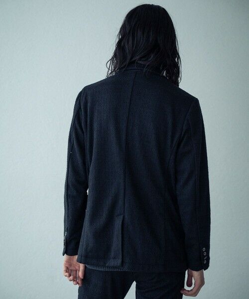 MEN'S BIGI / メンズビギ テーラードジャケット | 1PIU1UGUALE3ブラックジャガードジャケット | 詳細7