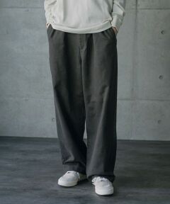MEN'S BIGI / メンズビギ その他パンツ | スエードコーティングツータックワイドパンツ