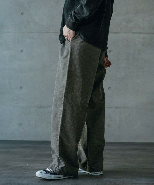 MEN'S BIGI / メンズビギ その他パンツ | スエードコーティングツータックワイドパンツ | 詳細4