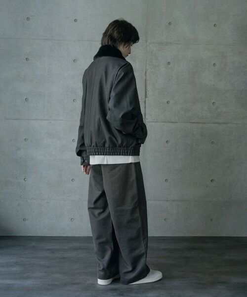 MEN'S BIGI / メンズビギ その他パンツ | スエードコーティングツータックワイドパンツ | 詳細9