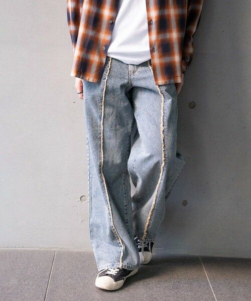 MEN'S BIGI / メンズビギ デニムパンツ | 12ozケミカルウォッシュワイド5Pデニム | 詳細12