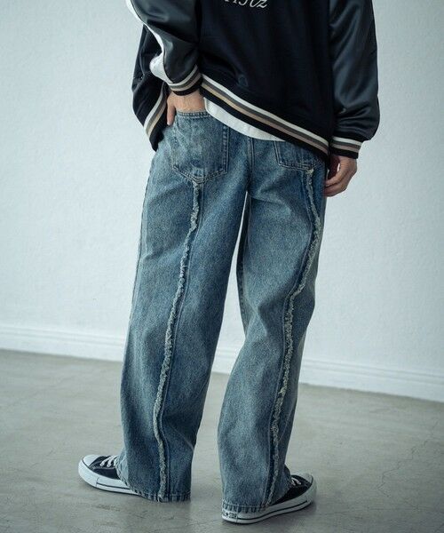 MEN'S BIGI / メンズビギ デニムパンツ | 12ozケミカルウォッシュワイド5Pデニム | 詳細8