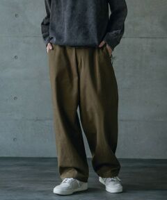 MEN'S BIGI / メンズビギ その他パンツ | ヘビーカツラギバレルレッグワイドパンツ