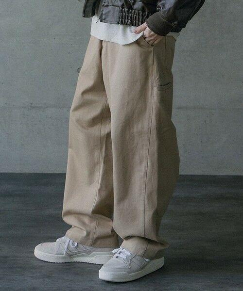 MEN'S BIGI / メンズビギ その他パンツ | ヘビーカツラギバレルレッグワイドパンツ | 詳細2