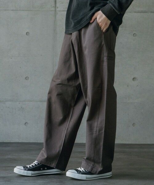 MEN'S BIGI / メンズビギ その他パンツ | ヘビーカツラギバレルレッグワイドパンツ | 詳細8