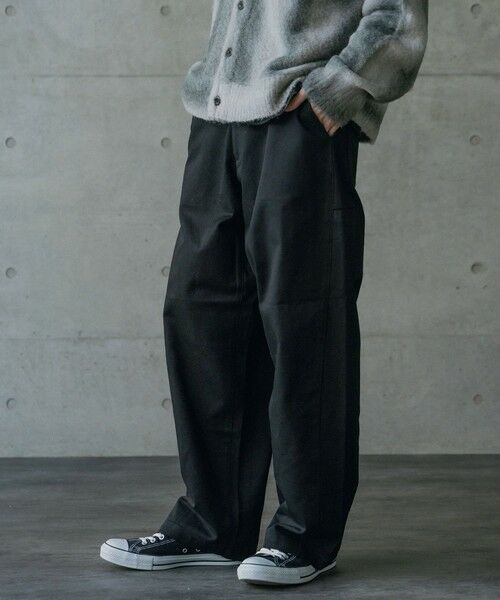 MEN'S BIGI / メンズビギ その他パンツ | ヘビーカツラギバレルレッグワイドパンツ | 詳細13