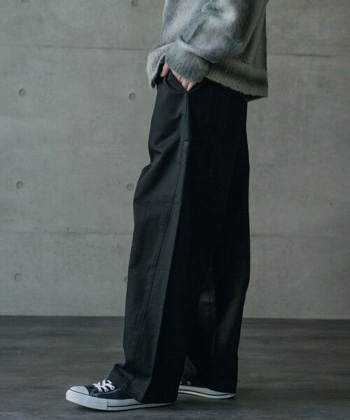 MEN'S BIGI / メンズビギ その他パンツ | ヘビーカツラギバレルレッグワイドパンツ | 詳細14