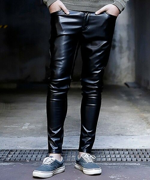 MEN'S BIGI / メンズビギ その他パンツ | 【ハイパーストレッチスキニー】シンセティックレザーパンツ ジェギンス | 詳細12