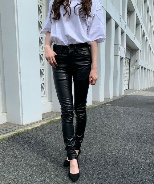 MEN'S BIGI / メンズビギ その他パンツ | 【ハイパーストレッチスキニー】シンセティックレザーパンツ ジェギンス | 詳細13