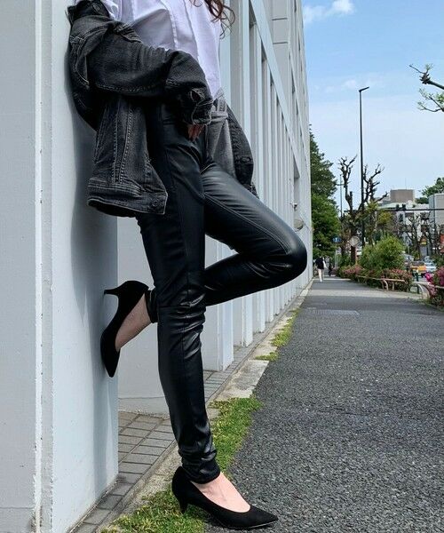 MEN'S BIGI / メンズビギ その他パンツ | 【ハイパーストレッチスキニー】シンセティックレザーパンツ ジェギンス | 詳細14