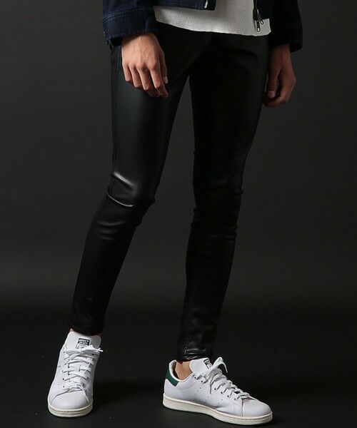 MEN'S BIGI / メンズビギ その他パンツ | 【ハイパーストレッチスキニー】シンセティックレザーパンツ ジェギンス | 詳細6