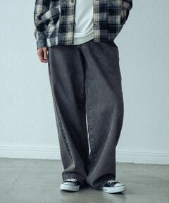 MEN'S BIGI / メンズビギ その他パンツ | 12ozスラブデニム5ポケットワイドストレートパンツ