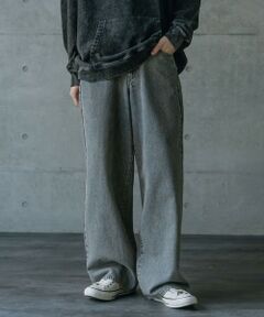 MEN'S BIGI / メンズビギ その他パンツ | 12ozスラブデニム5ポケットワイドストレートパンツ