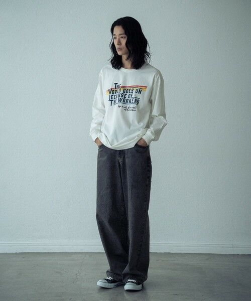 MEN'S BIGI / メンズビギ その他パンツ | 12ozスラブデニム5ポケットワイドストレートパンツ | 詳細3