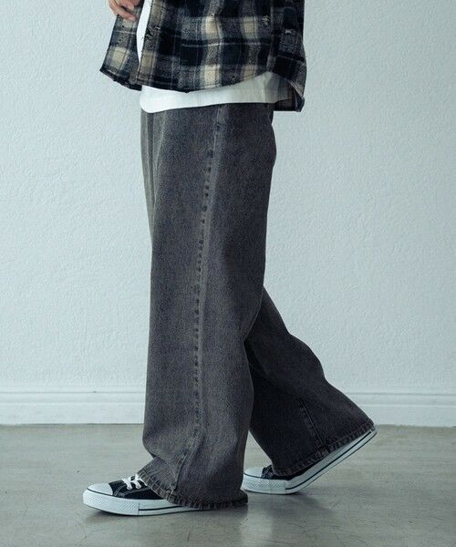 MEN'S BIGI / メンズビギ その他パンツ | 12ozスラブデニム5ポケットワイドストレートパンツ | 詳細4