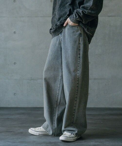 MEN'S BIGI / メンズビギ その他パンツ | 12ozスラブデニム5ポケットワイドストレートパンツ | 詳細12