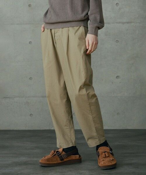 MEN'S BIGI / メンズビギ その他パンツ | 高密度コンパクト馬布ピーチパンツ（カーキ）