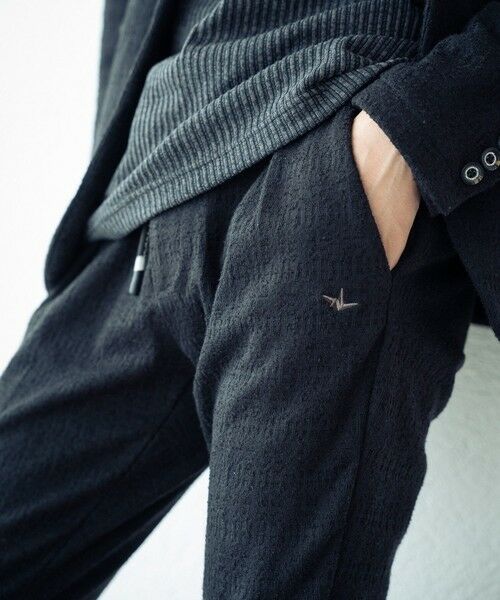 MEN'S BIGI / メンズビギ スラックス・ドレスパンツ | 1PIU1UGUARE3別注ブラックジャガードスラックス | 詳細3