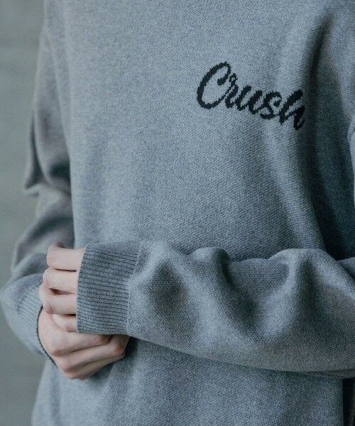 MEN'S BIGI / メンズビギ ニット・セーター | Wジャガードオーバーサイズロゴプルオーバーニット | 詳細7