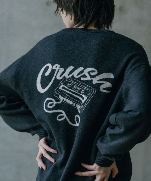 MEN'S BIGI / メンズビギ ニット・セーター | Wジャガードオーバーサイズロゴプルオーバーニット | 詳細11