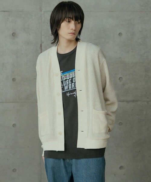 MEN'S BIGI / メンズビギ カーディガン・ボレロ | シアーライクニットカットカーディガン | 詳細4
