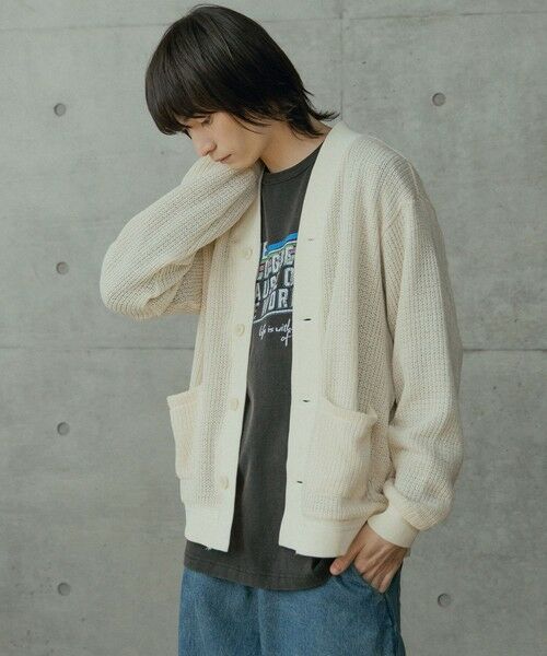 MEN'S BIGI / メンズビギ カーディガン・ボレロ | シアーライクニットカットカーディガン | 詳細5