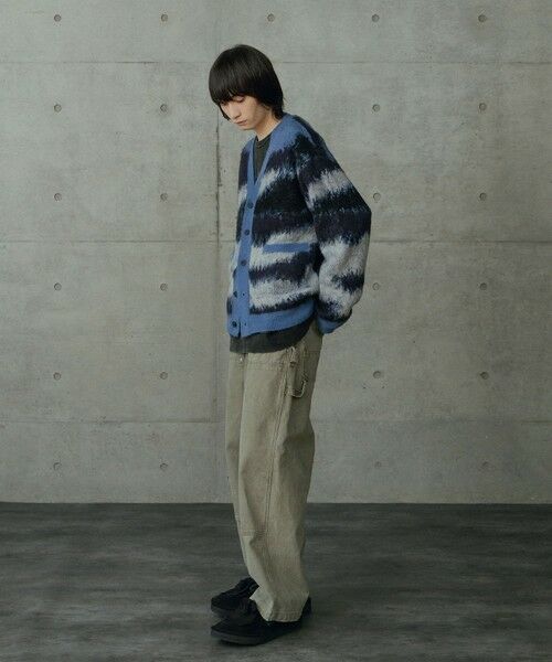 MEN'S BIGI / メンズビギ ニット・セーター | カモフラ風Wジャガードカーディガン | 詳細2