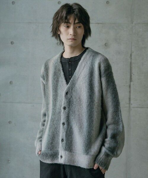MEN'S BIGI / メンズビギ ニット・セーター | グラデーションストライプカーディガン | 詳細4